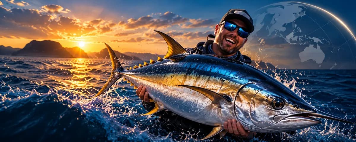ESFA anglers holding their biggest catches at sunset